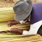 *travail du totora, Uros