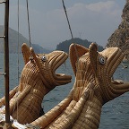 *barque en totora, Copacabana Bo