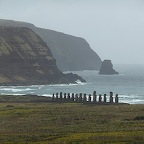 *Tongariki le dos  la mer, RapaNui